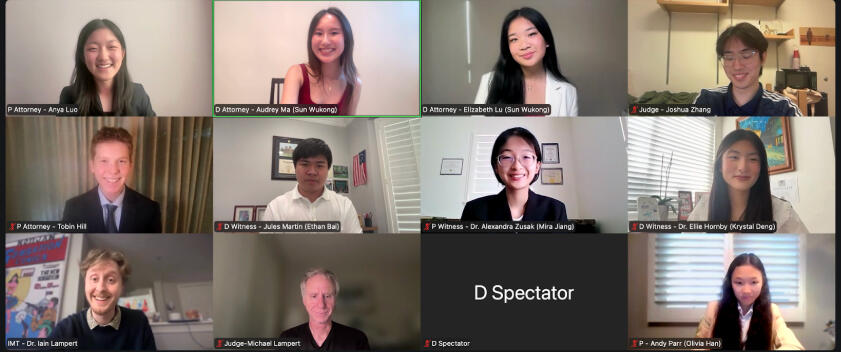 Captain and Leading Prosecution and Defense Attorney and Witness of No. 1 Independent High School Mock Trial Team in the world for 3+ years, winning numerous international championships